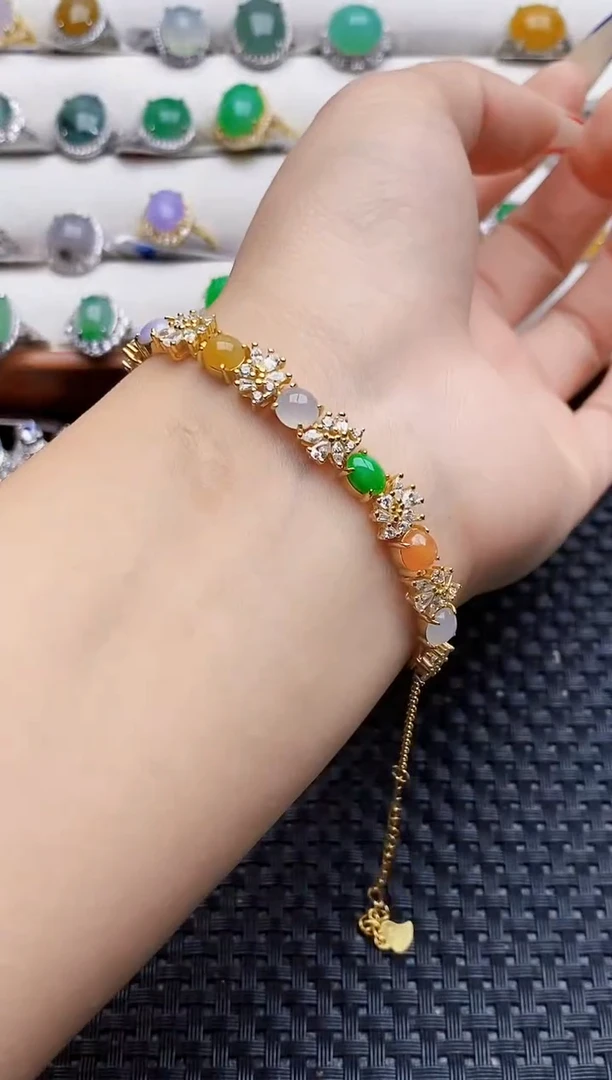 银S925镶嵌戒指翡翠0039