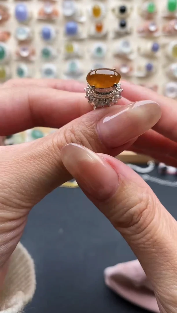 未镶嵌戒指翡翠缅甸天然A货翡翠22  4-10