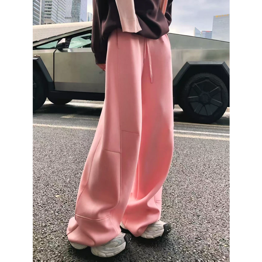 婉君【香蕉裤-面料不会皱】韩系早春阔腿宽松休闲裤LWJ25A1K289