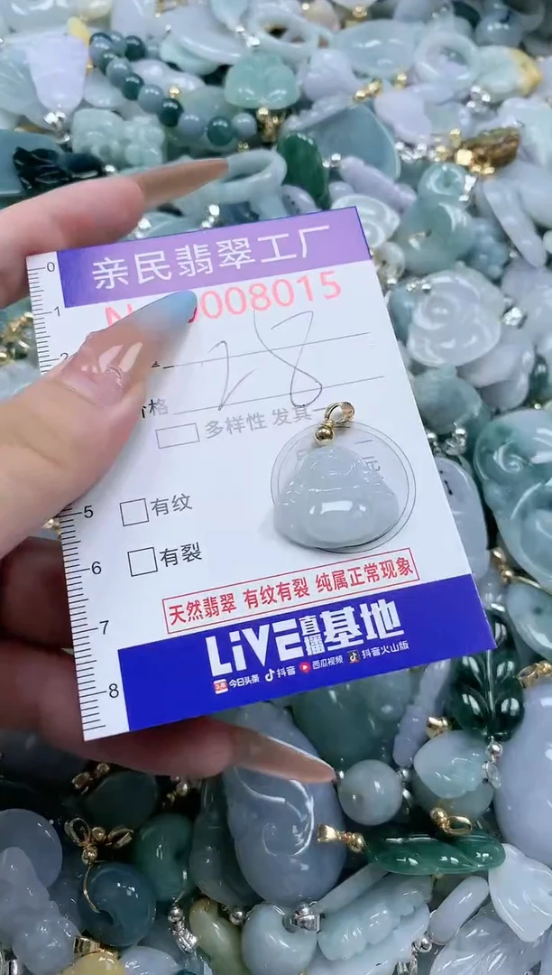 翡翠未镶嵌吊坠(不含链)8015