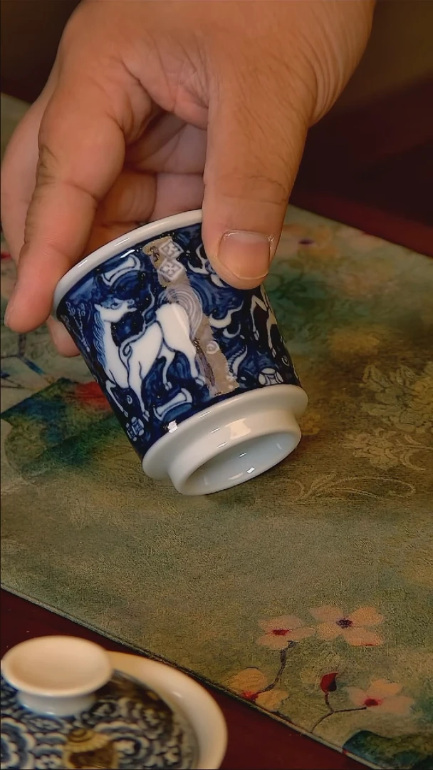 杯手工手绘杯杯很美丽
