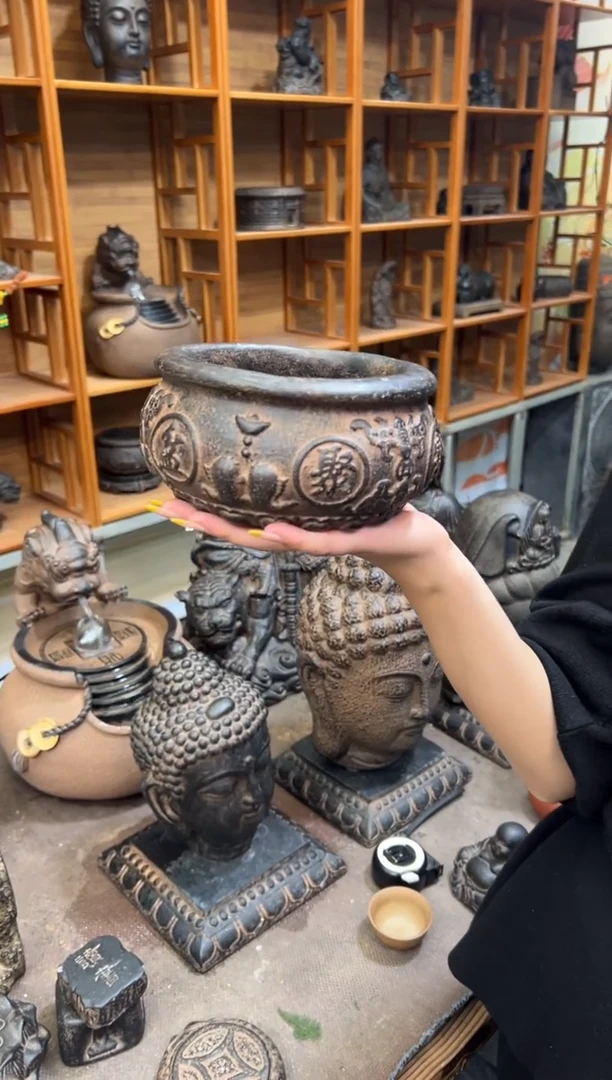 陶土【火山泥】聚宝盆