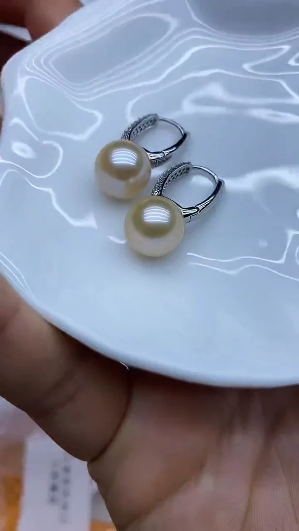 未镶嵌耳饰淡水珍珠耳环多样性发其一