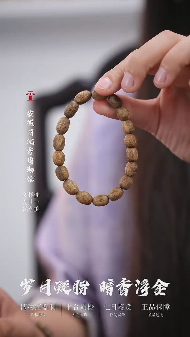 沉香手串枣珠随形海南奇楠单圈手串