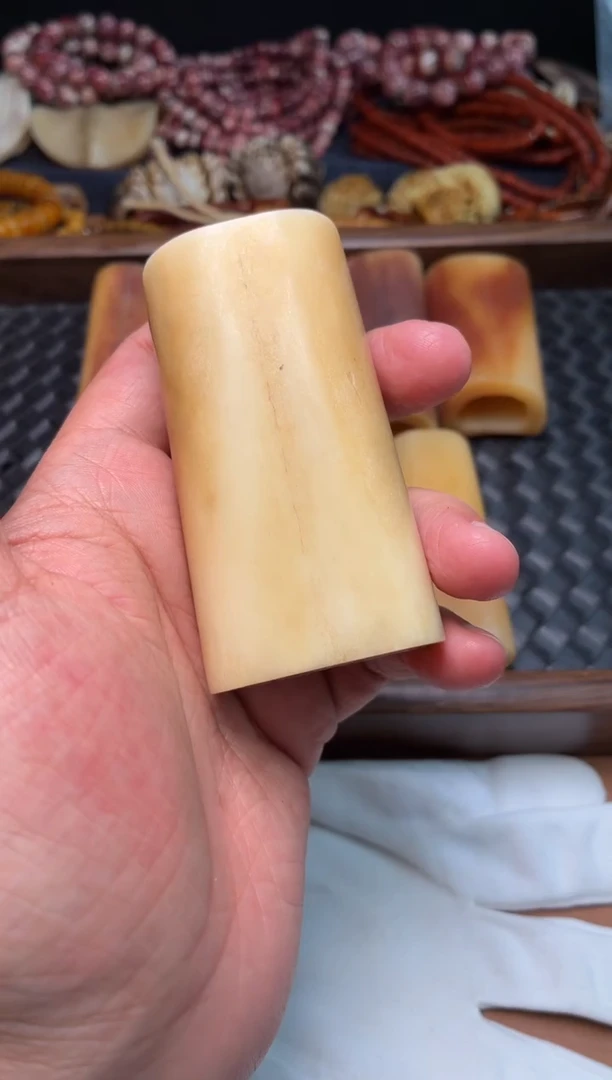 驼骨其他b***o杂件906-驼骨棒把件-微瑕