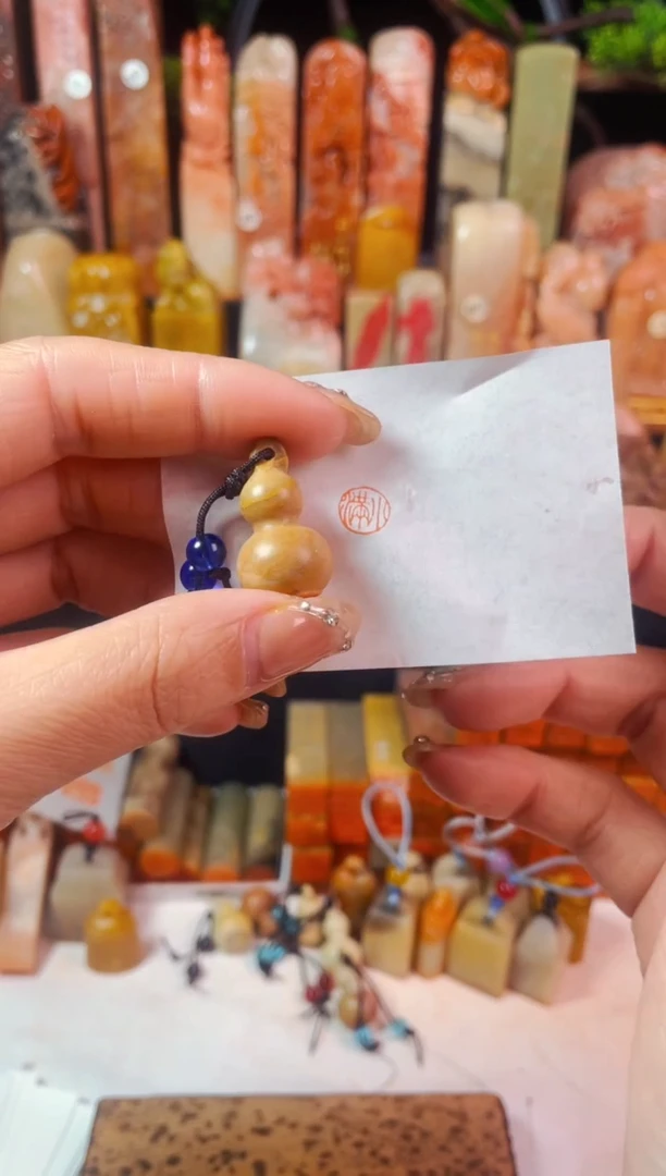 【闪购商品】老挝石印石手工篆刻《小满》