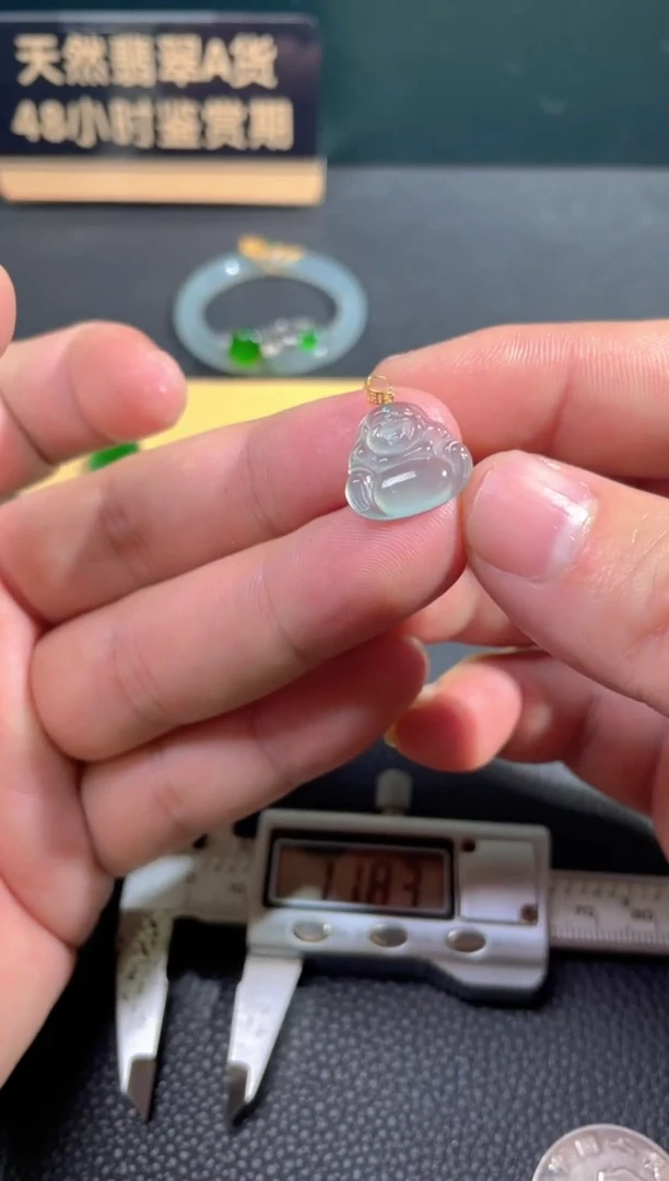 【闪购商品】翡翠颈饰18K金镶嵌翡翠