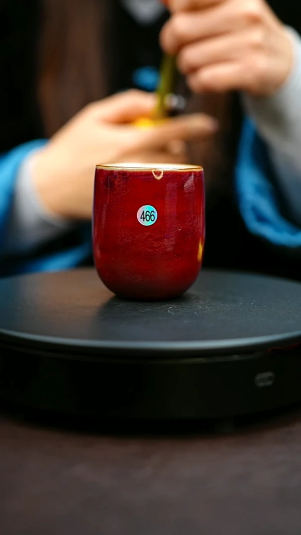 466#原矿钧瓷炉钧釉闻香杯