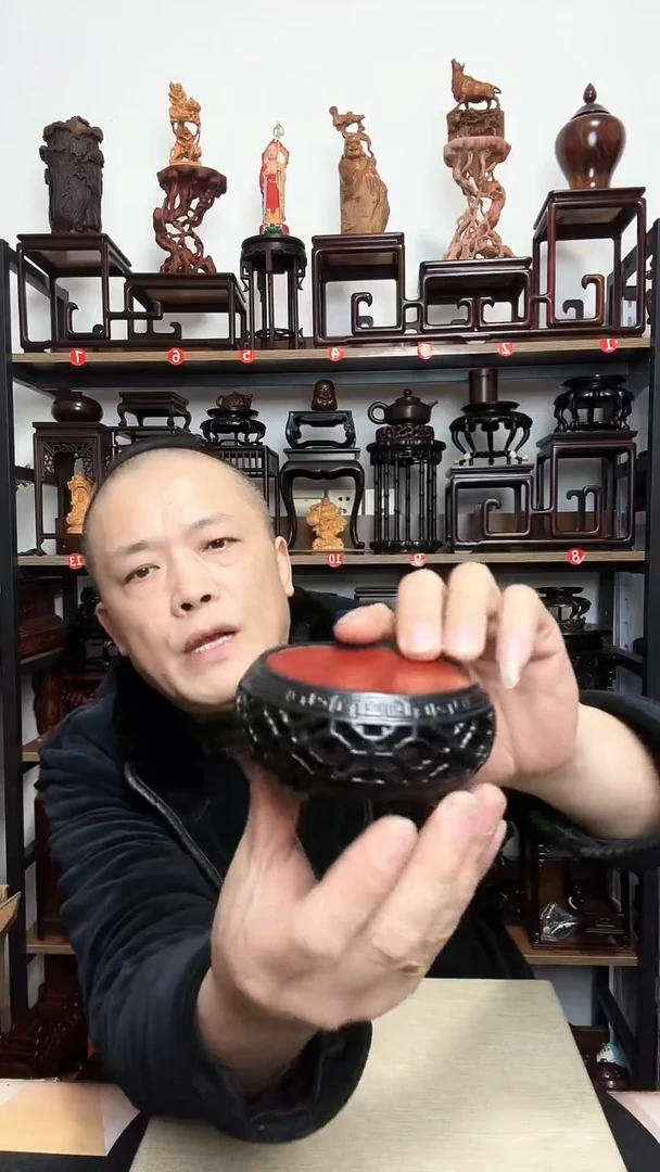 紫砂底座木内径7.5