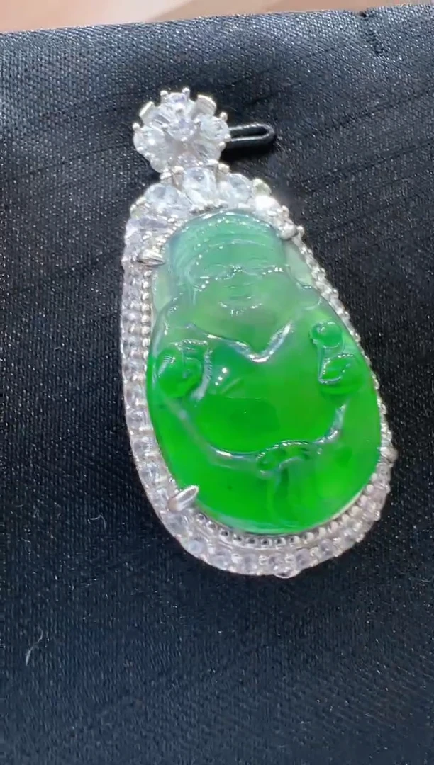 【闪购商品】翡翠吊坠(不含链)银S925镶嵌多样性发货一件