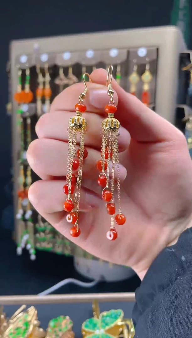 【闪购商品】翡翠耳饰合金0108翡翠饰品