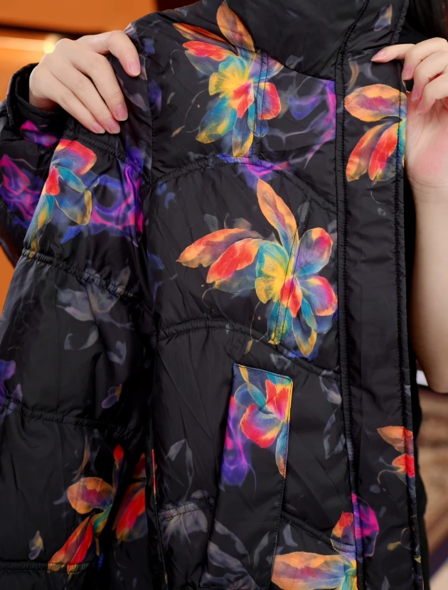 (缺货)2025杭州原版正品保暖气质减龄修身羽绒服E-127-QMDD