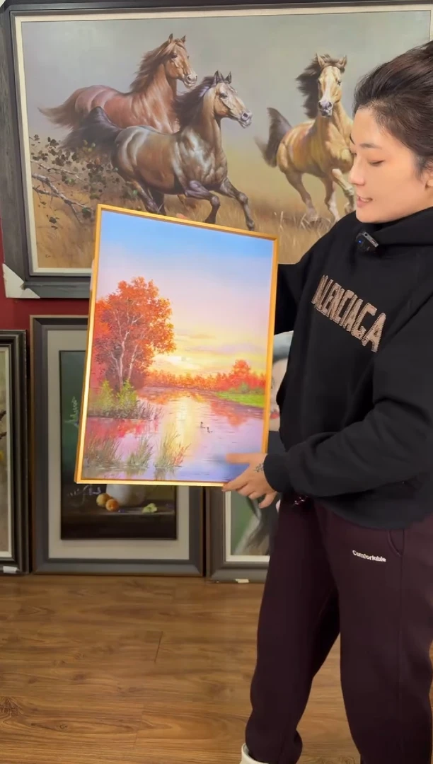 油画【50号】约53*35cm丨朝鲜原创纯手绘孤品油画丨顺丰包邮