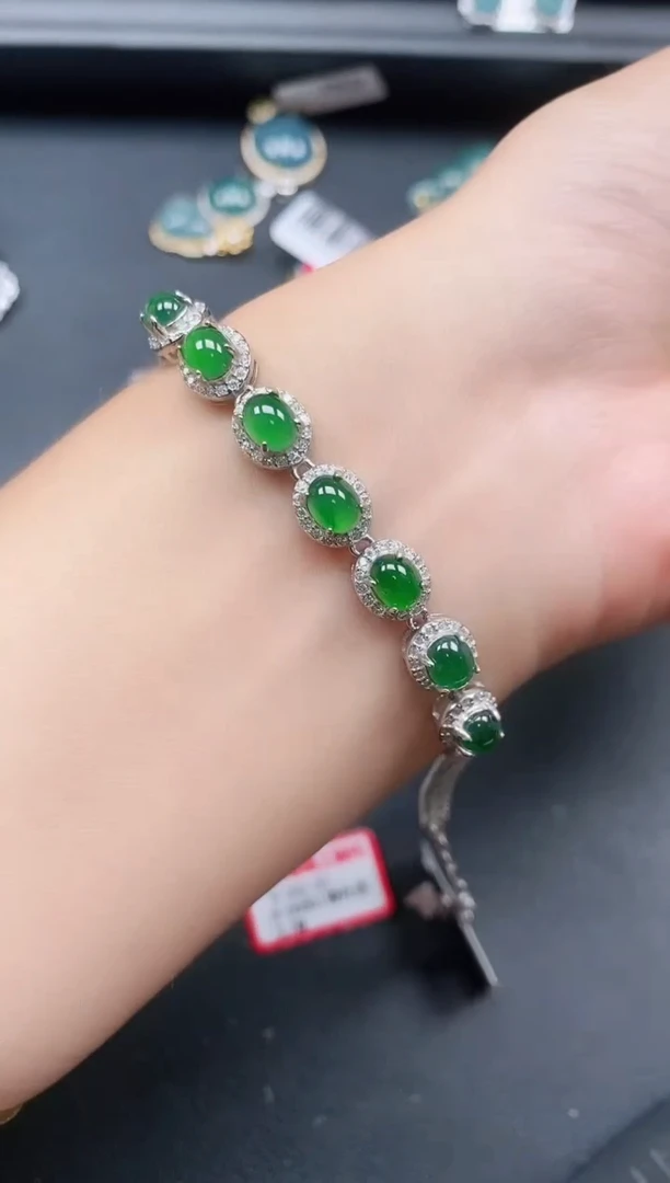 银S925镶嵌戒指翡翠1111111