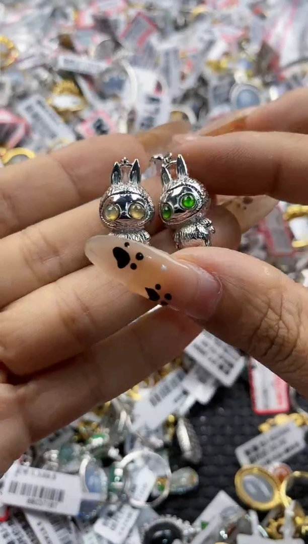 翡翠戒指银S925镶嵌4444     6