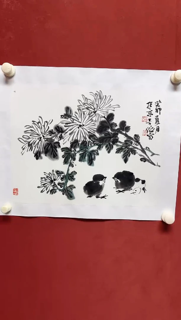国画L QJ  花鸟1.5平尺