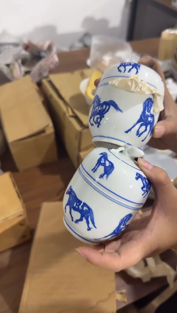 摆件阳**米温酒器两个有瑕请慎拍