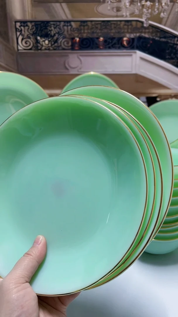 【闪购商品】...8英寸深盘4个  玉瓷【贝美】