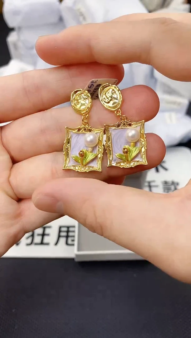 未镶嵌耳饰淡水珍珠ED1063