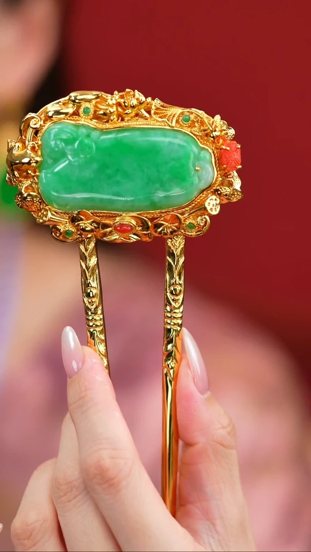 银S925镶嵌挂件翡翠新款