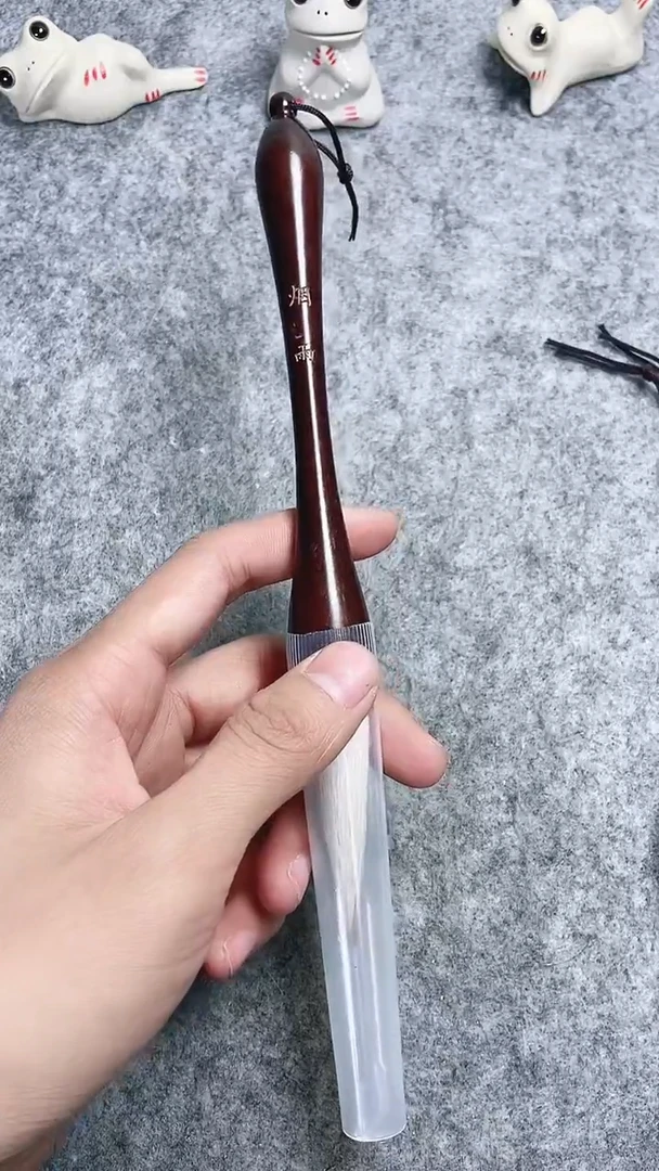 （烟雨）兼毫小对联毛笔一支  出峰5.5口径1.5