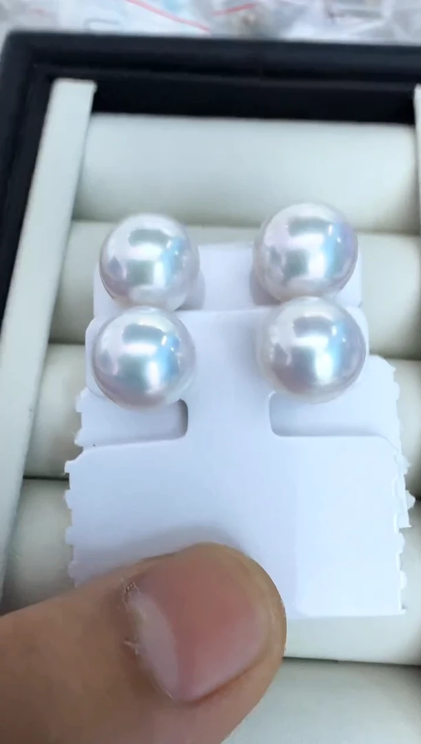 【闪购商品】淡水珍珠耳饰银S925镶嵌多样性发其一