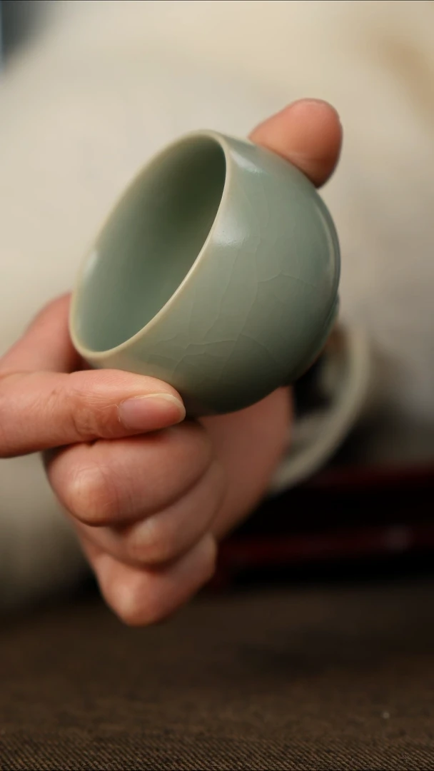 全品 禅定杯 仿古釉