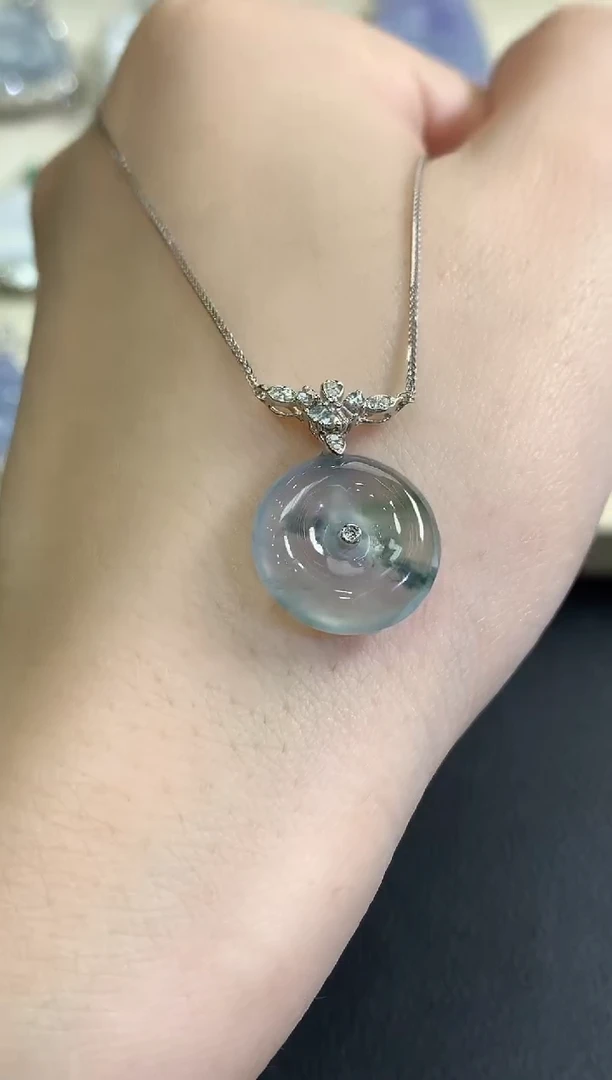 套链18K金镶嵌翡翠秋日珠宝Q61