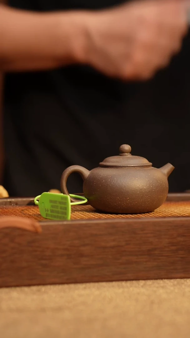 茶壶紫砂元舟自营「汤包」原矿紫砂天青泥