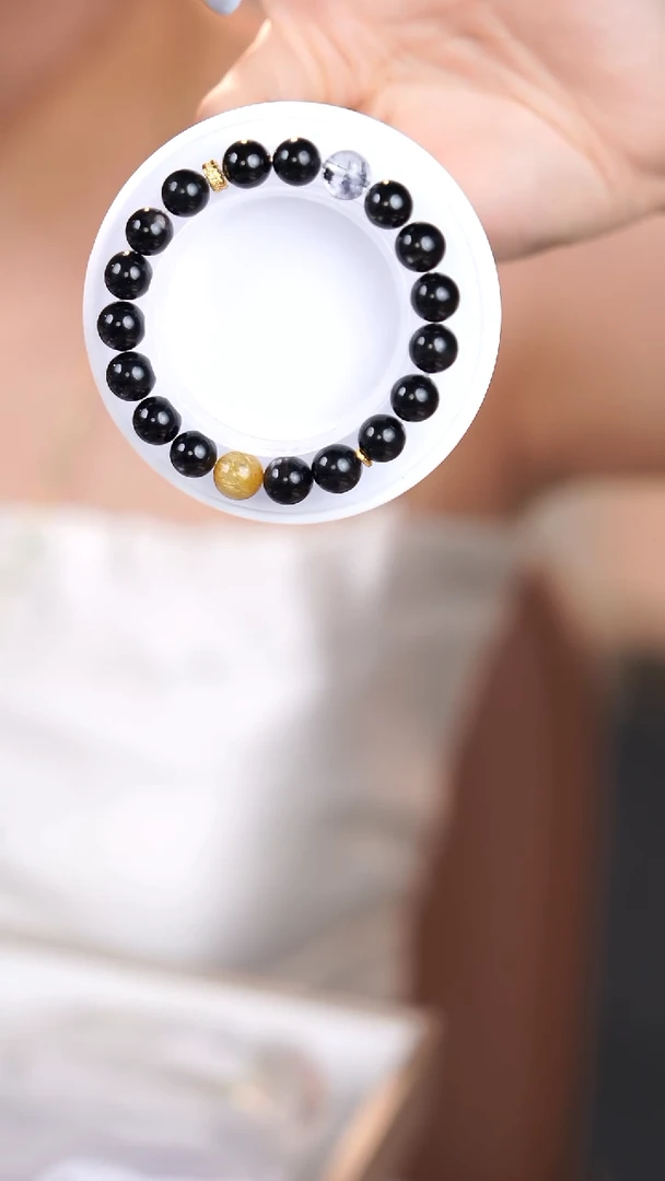 手串辉石18K金镶嵌@