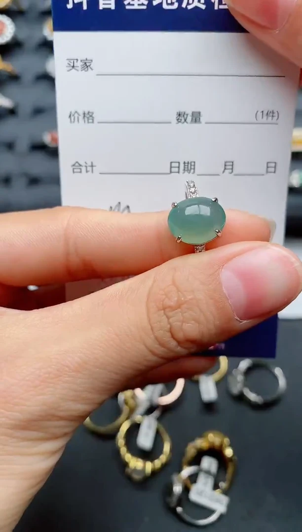 【闪购商品】翡翠戒指银S925镶嵌...............