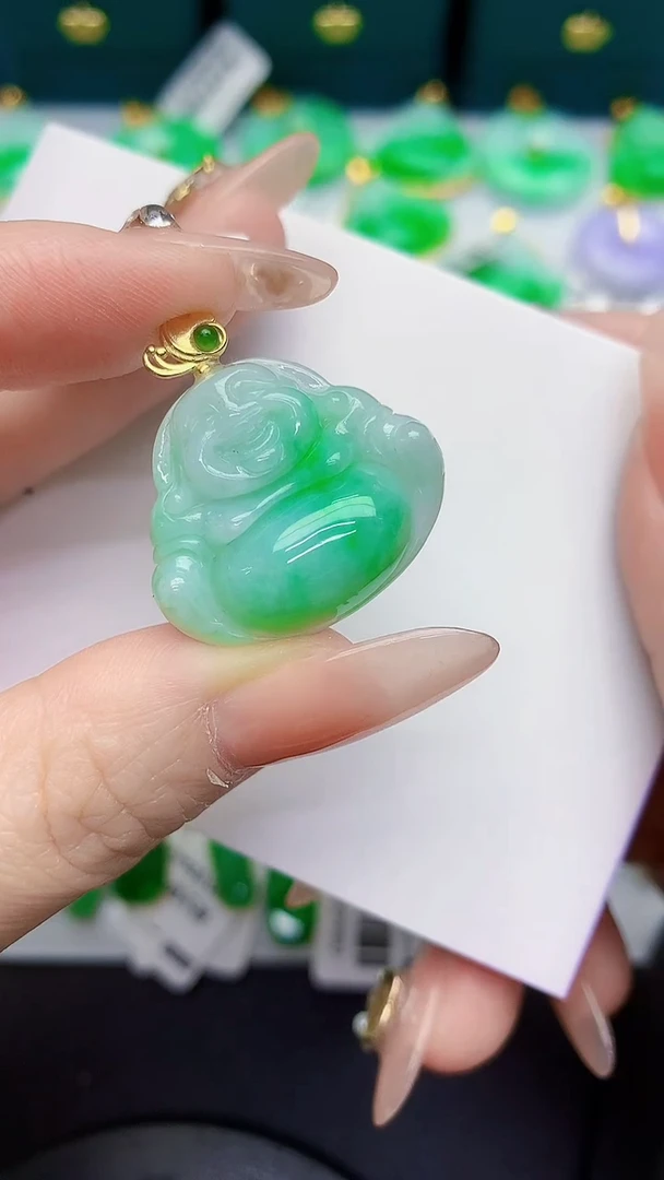 颈饰未镶嵌翡翠缅甸天然翡翠A货