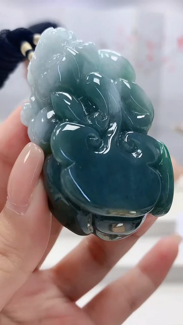 定制翡翠未镶嵌5028xx-毛货挂件15