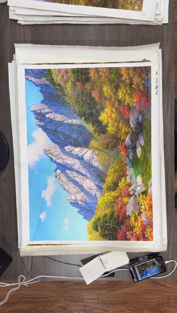 油画【53号】约50*70丨朝鲜原创纯手绘孤品油画丨顺丰包邮