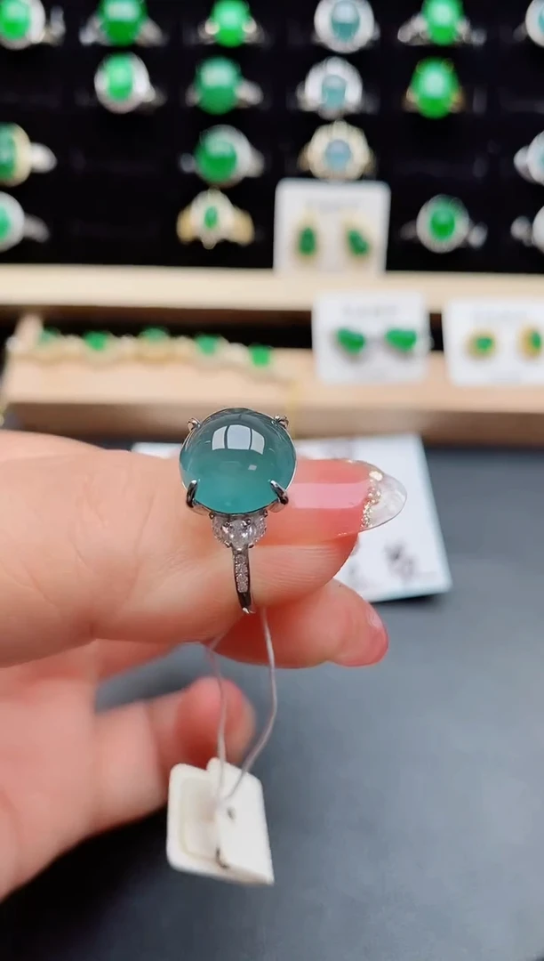 【闪购商品】翡翠戒指银S925镶嵌121212