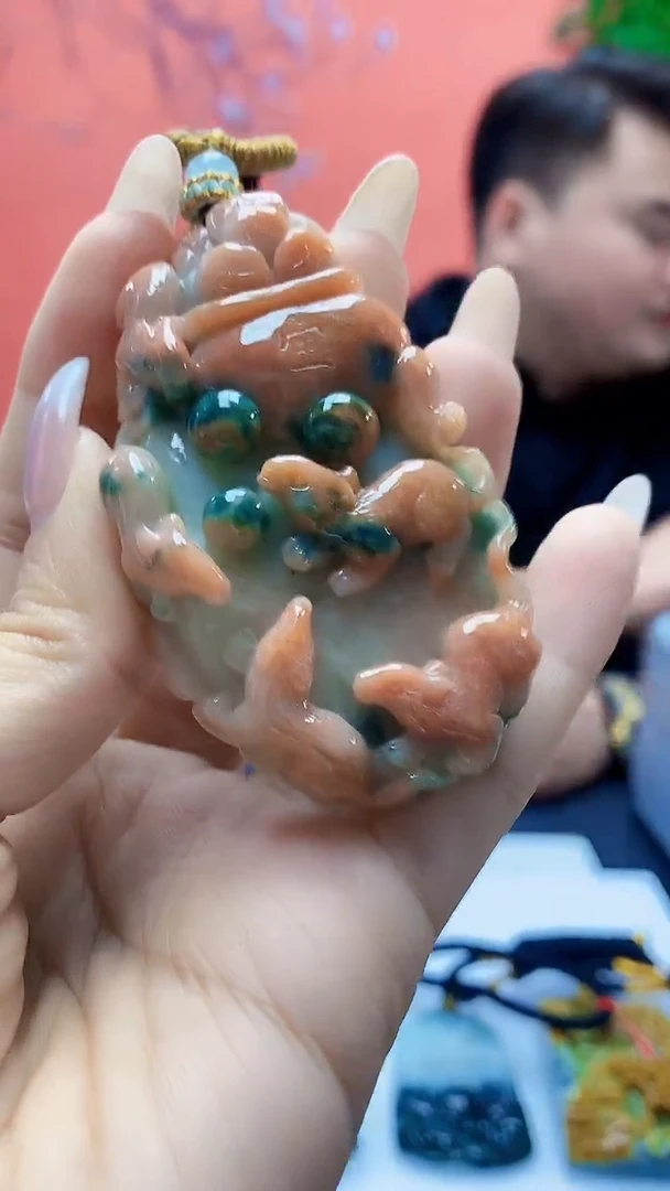 未镶嵌定制翡翠5060ty-毛货挂件199