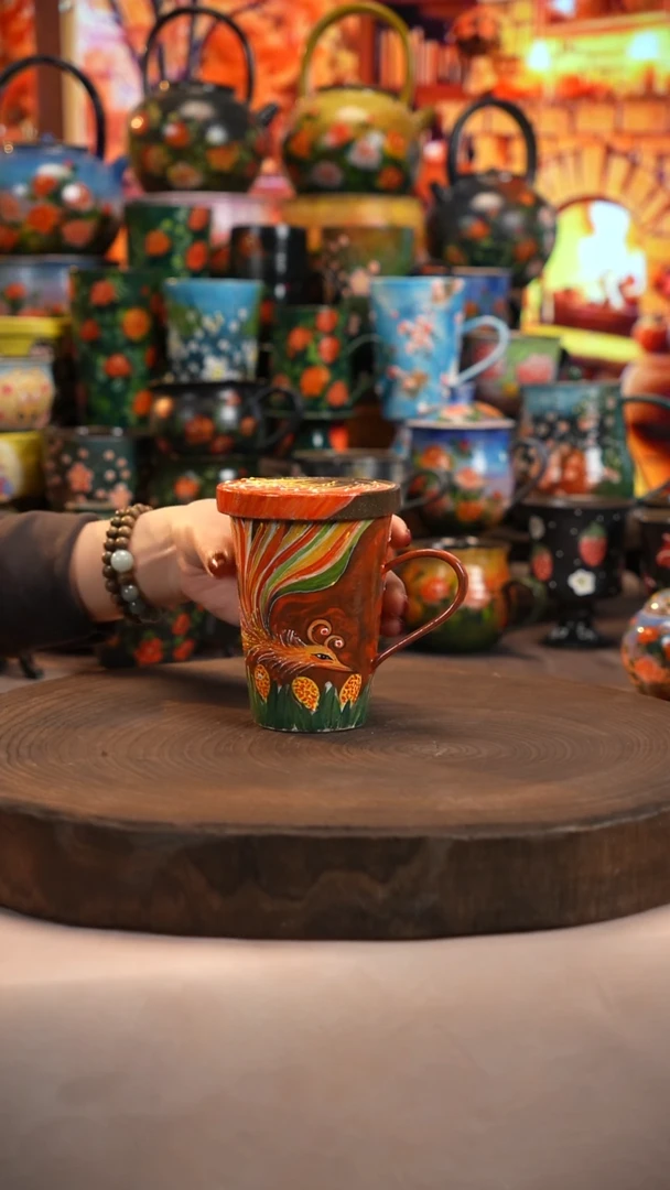 油画   釉下彩   杯子