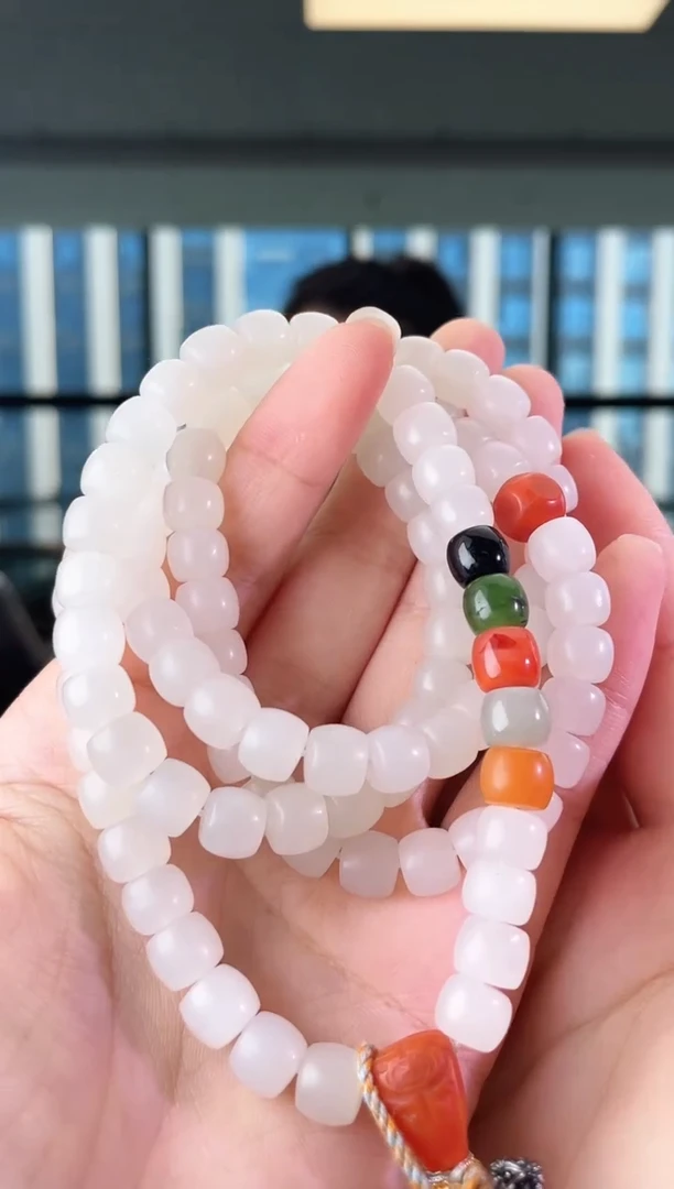 手串未镶嵌和田玉108珠链