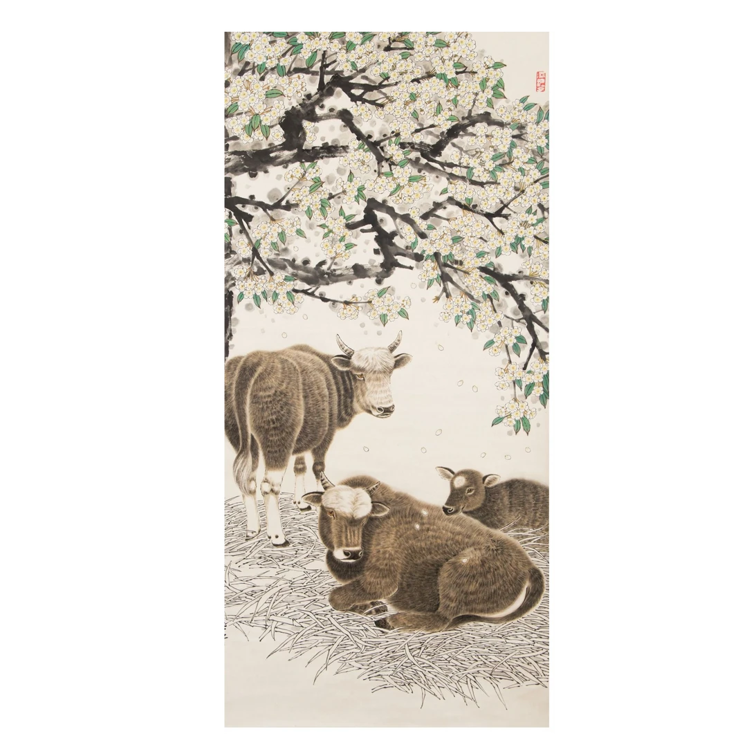 LOT.010 佚名  小憩  纸本立轴 136*68cm 51