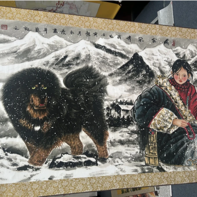 【藏家风情】173*70 高清数字微喷 复刻 居家软装