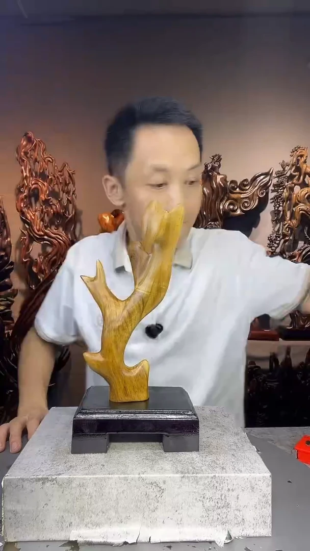 金丝楠用****6小叶桢楠随行摆件34