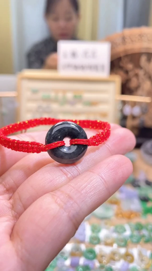 颈饰未镶嵌翡翠甜甜圈手绳