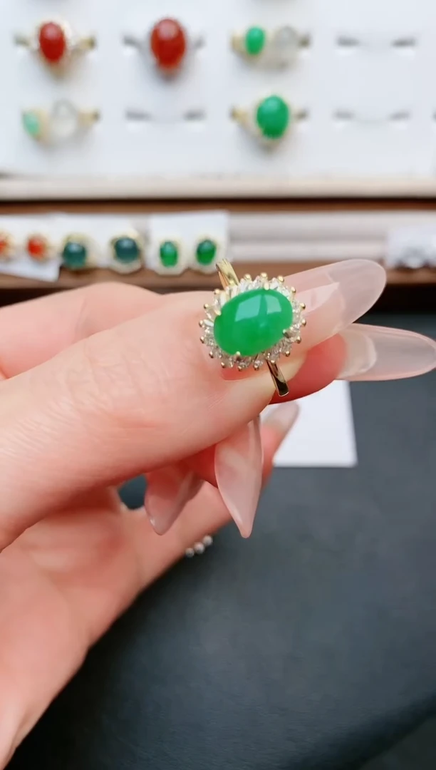 【闪购商品】翡翠戒指银S925镶嵌.....