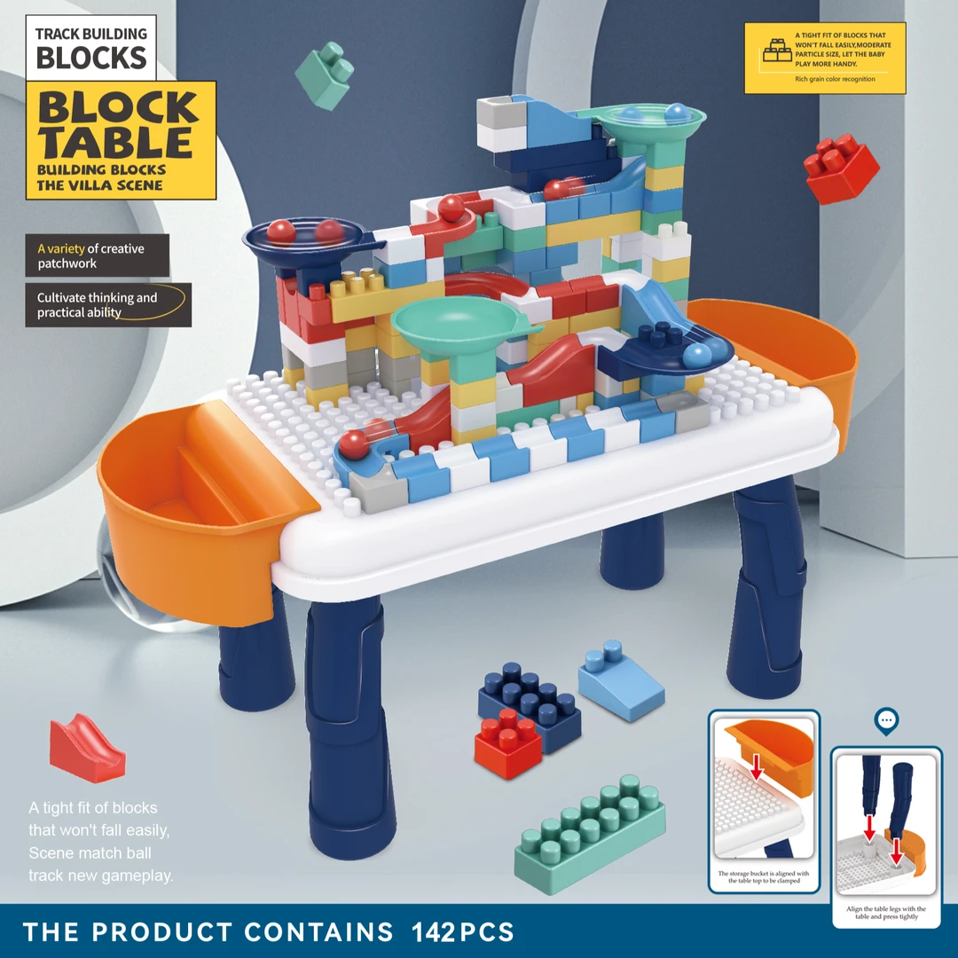 早教启蒙学习益智DIY积木多功能玩具3-6岁男孩女孩学习桌