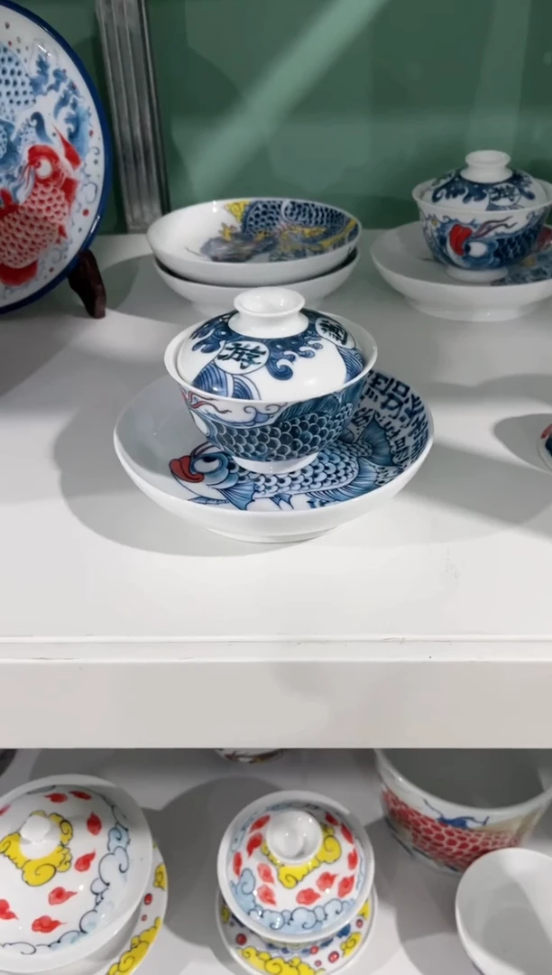 拙明院（微瑕价格）盖碗+壶承