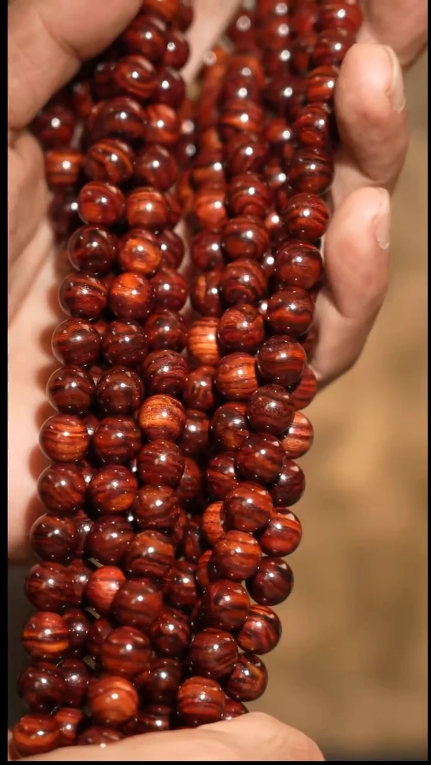 手串/手链黄花梨/降香黄檀海南黄花梨10mm圆珠长串 多样性发一