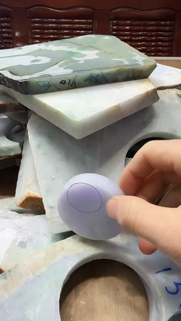 裸石翡翠天然翡翠A货花689