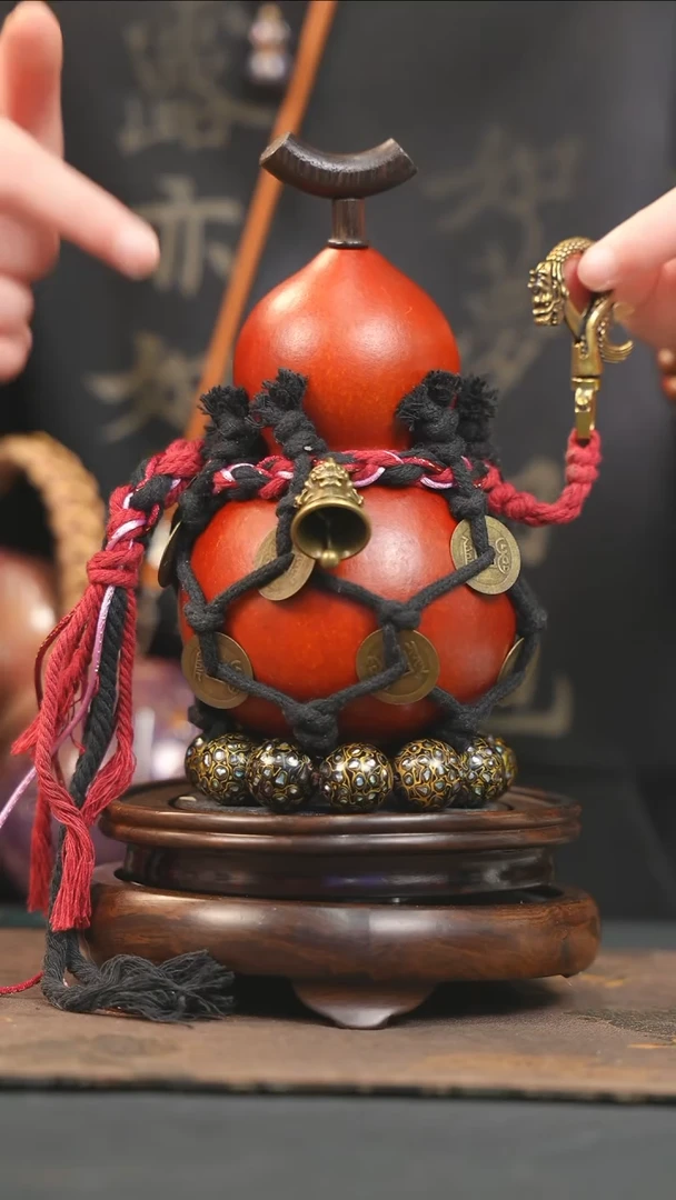 【闪购商品】YK137大漆酒葫芦不包手串及旋转底座