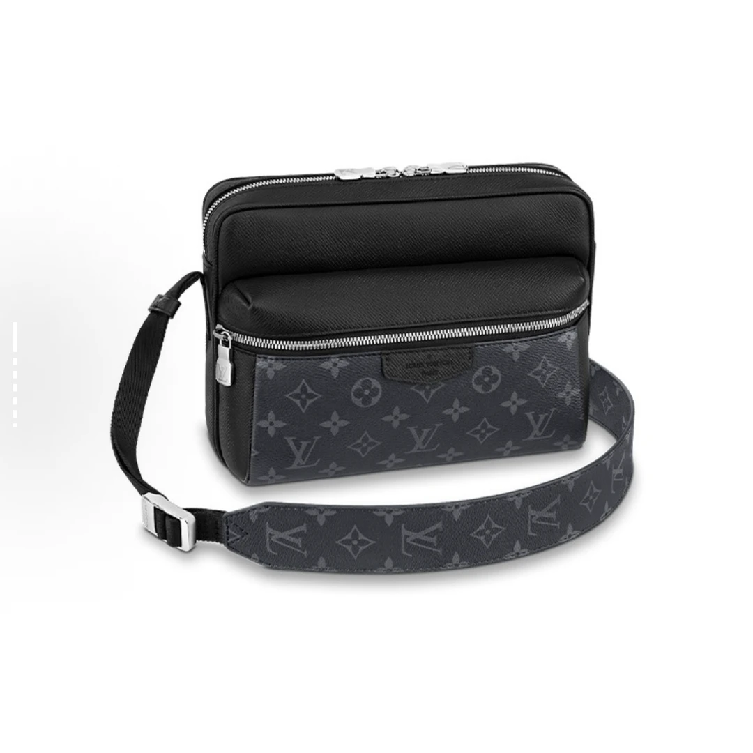 99新 LouisVuitton/路易威登 LV黑老花斜挎包/X150