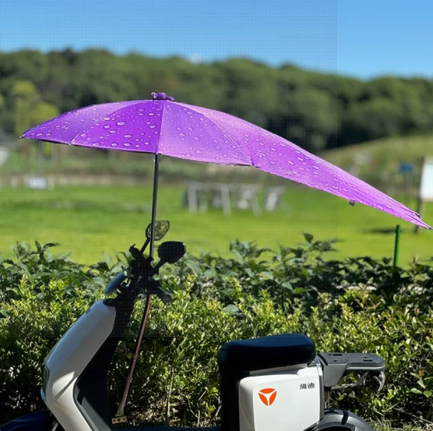 电动车遮阳伞雨伞遮雨防晒超大加厚双层踏板摩托车雨棚遮阳挡